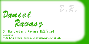 daniel ravasz business card